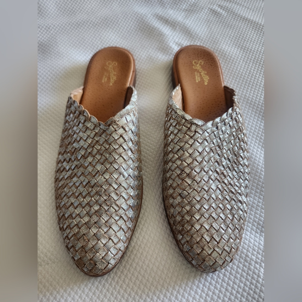 Seychelles Places To Go Free People Woven Golden Tan  Mules - Picture 9 of 12
